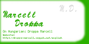 marcell droppa business card